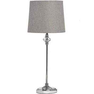 Image of Hill 1975 Florence Chrome Table Lamp, GLASS,METAL, Mixed, 20 x 52cm