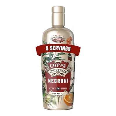 Image of Coppa Cocktails Ready to Drink Negroni Easy Premium Pre Mixed Just Add Ice 14.9% ABV 70cl