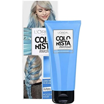 Image of L&#039;Oreal Paris Colorista Washout Ocean Blue Neon Semi Permanent Hair Dye 80ml