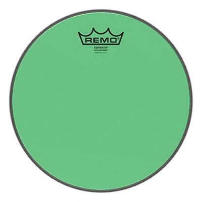 Image of Remo Emperor Colortone Green Drum Head, 10&quot;