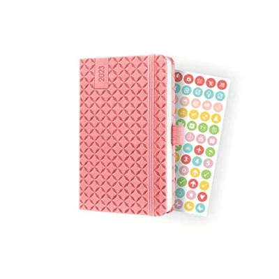 Image of SIGEL J3110 Jolie Weekly diary 2023 hardcover 9,5 x 15 cm 174 pages rose