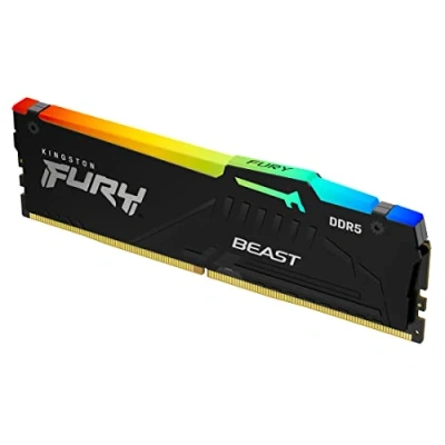 Image of Kingston FURY Beast Black RGB 16GB 5600MT/s DDR5 CL36 DIMM Desktop Gaming Single Module KF556C36BBEA 16