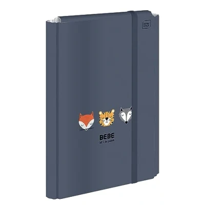 Image of Interdruk A4 File Box for Children Rigid Folder with Elastic Strap Collector&#039;s Band BB Friends Boys