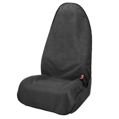 Image of Leader Accessories Sweat Towel Seat Cover Waterproof Non Slip Universal for Car SUV Front Single Grey