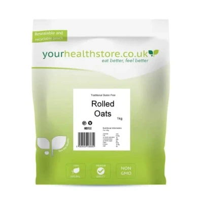 Image of yourhealthstore Traditional Gluten Free Pure Whole Grain Rolled Oats 1kg