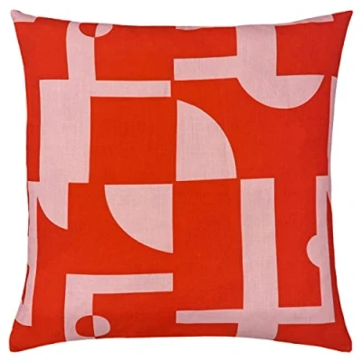 Image of furn. Manhattan Abstract Feather Filled Cushion Pink One Size