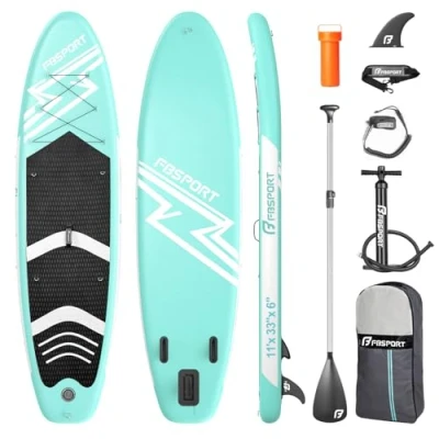 Image of FBSPORT Inflatable Stand Up Paddle Boards,SUP Board,6&quot;Thick Boarding,Paddling Board for Youth &amp; Adult,Surfboard,SUP with Adjustable Paddle/Backpack/Pump/Removable Fin