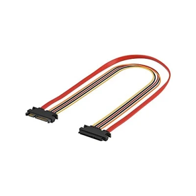 Image of Goobay 93871 PC SATA Data and Power Extension Cable, 0.5m Length