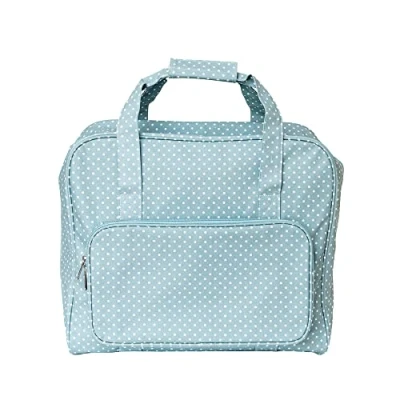 Image of KORBOND Sewing Machine Bag Tiny Dots Design Fits Domestic Reinforced Base Wipe Clean Fabric