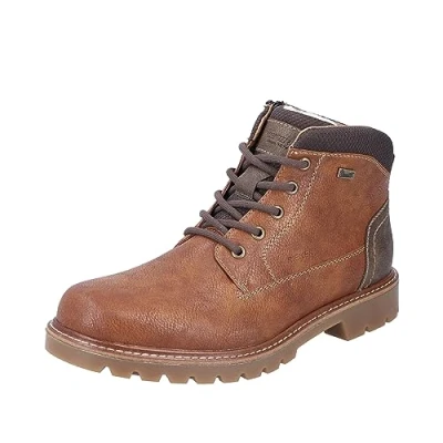 Image of Rieker Men&#039;s 38810 Lace up Boots, Brown, 10.5 UK