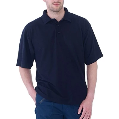 Image of Ultimate Clothing Collection 50/50 Pique Polo Navy Blue M