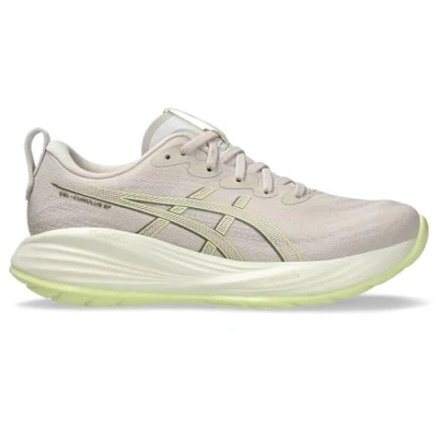 Image of Asics Gelcumulus 27 Road running shoes, Women&#039;s, Size: 3.5, Mineral beige huddle yellow Synthetics