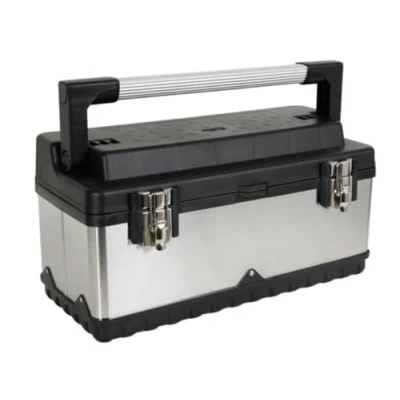 Image of Perel OTBA6 505 x 235 225 mm Stainless Steel Tool Box