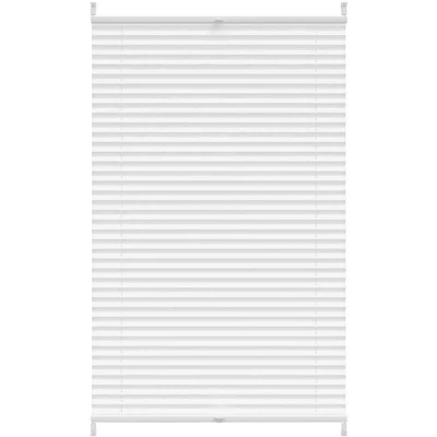 Image of vidaXL Plisse Blind 70x125cm White Pleated