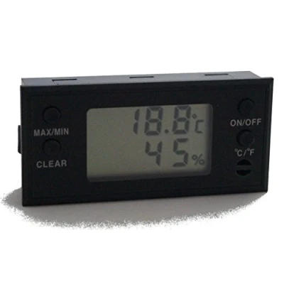 Image of Germanus cigar humidor with digital hygrometer