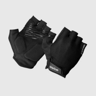 Image of Gripgrab Padded Short Finger Summer Gloves Unisex Fingerless gloves, Size: XS, Black