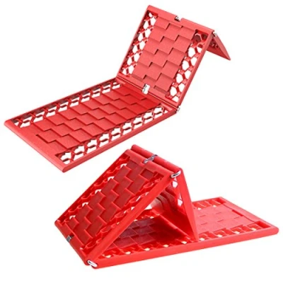 Image of WawaAuto Foldable Emergency Tire Traction Pad, Car Escaper, Ideal to Unstuck Your From Snow, Ice, Mud and Sand 2 Pack