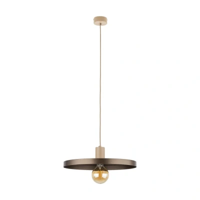 Image of Sila 40cm Dome Pendant Ceiling Light Brown 1xE27