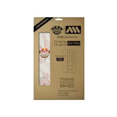 Image of All Mountain Style AMS High Impact Frame Guard Extra Protects your bike from scratches and dings, Red Bull Ram Brown