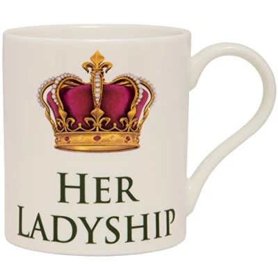 Image of The Leonardo Collection Fine China Mug Her Ladyship 1 Piece 10 oz