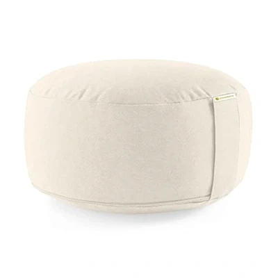 Image of Lotuscrafts Meditation Cushion LOTUS Height 15 cm Spelt Filling Washable Cover Organic Cotton Floor for Yoga Pillow GOTS Certified