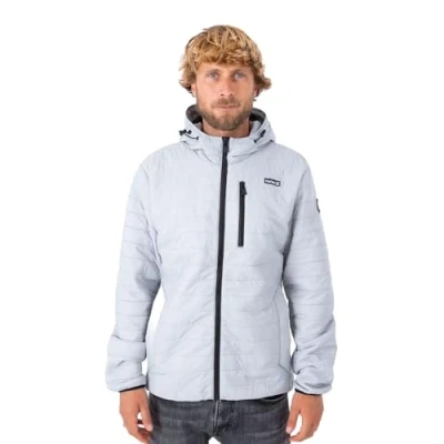 Image of thread collective inc. Men&#039;s M Balsam Quilted Packable Jacket, Light Stone Grey, S