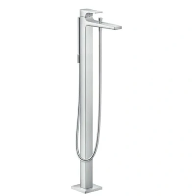 Image of hansgrohe Metropol Single lever bath mixer floor standing with handle, chrome, 32532000