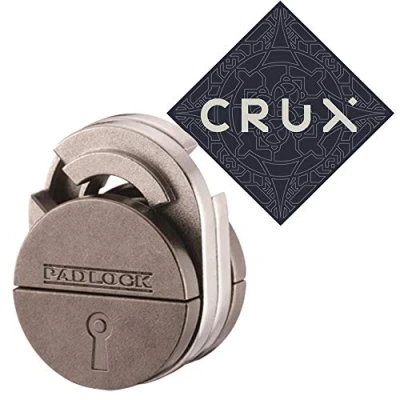 Image of Hanayama Cast Padlock Puzzle Level 5 of 6 Difficult Includes Crux Sticker
