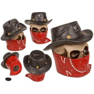 Image of Out of the blue Money Box, Red/Brown, M