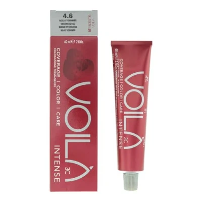 Image of Intercosmo Voila Intense Hair Color 60ml 4.6 Veronese Red