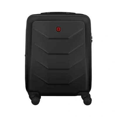 Image of Wenger Prymo Carry On Hard Side case with 4 Wheels, on, 36 (43) L, Shell, Security Lock, for Men and Women, Travel or Vacation, Black, 612536