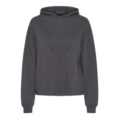 Image of PIECES Women&#039;s Pcchilli Ls Hoodie Noos Bc Hooded Sweatshirt, Magnet, XL