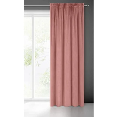 Image of Eurofirany PIERRE Soft Plain Opaque Velvet Curtain with Rufflette Tape For Rail 1 Unit, Fluffy Panel Drape Classic Glamour Elegant Living Room, Bedroom, 215 g/m2, W55 x L118, Black