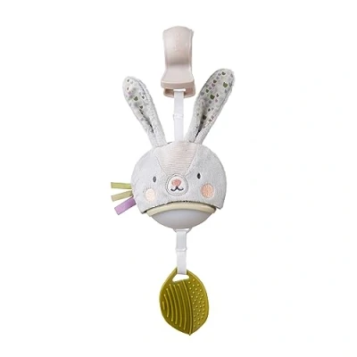 Image of Taf Toys Music &amp; Light Bunny Take Along Toy. Portable Baby Musical Hanging Newborn Sound Soother. Compact Travel Mobile. Easily Attaches to Pram. Suitable for Boys Girls from 0 Months