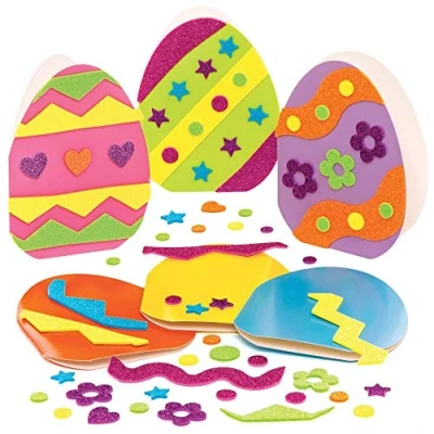 Image of Baker Ross Easter Egg Mix &amp; Match Cards Pack of 6, Crafts, Craft For Kids (AT439)
