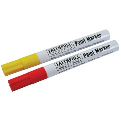 Image of Paint Marker Pen Yellow &amp; Red (Pack 2)