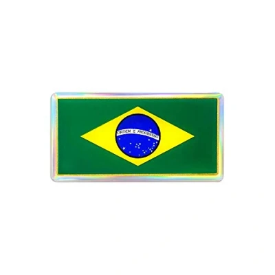 Image of 3D Sticker Flag Brazil
