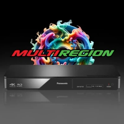 Image of MULTIREGION Blu Ray Player Compatible with Panasonic DMP BDT180EB 2D/3D LAN (No WiFi) All Zone Code Free Regions A, B &amp; C DVD 1 8 BDT180