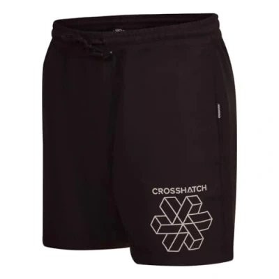 Image of Crosshatch Designer Swimming Short Mens s Quick Dry Mesh Lined Beach Trunks for Waterproof Shorts with Drawcord Black XL