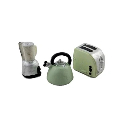 Image of Melody Jane Dolls House Kettle Toaster &amp; Liquidiser Miniature Modern Kitchen Accessory