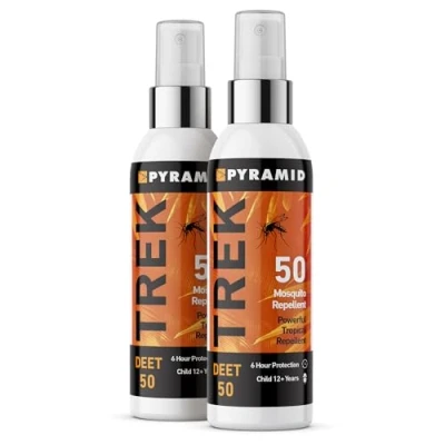 Image of Pyramid Trek 50 Insect/Mosquito Repellent Deet Spray (2 Bottles, 100ml)