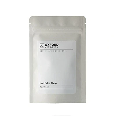 Image of Iron Extra 34mg Tablets for General Health and Well Being by Oxford Vitality