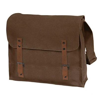 Image of ROTHCO Unisex Adult Canvas Medic Bag, Brown Messenger, One Size