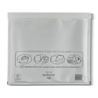 Image of Sealed Air Mail Lite Bubble Padded Envelopes Gold/White (White, H/5 (270 x 360mm) Box of 50)