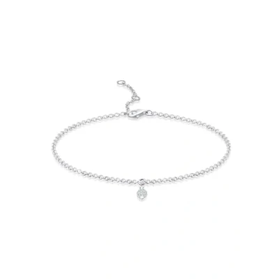 Image of Elli Bracelet Ladies ball with crystals in 925 sterling silver