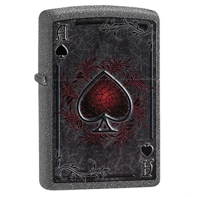 Image of Zippo Petrol Lighter, Brass, Ace Red, 1 x 6 cm