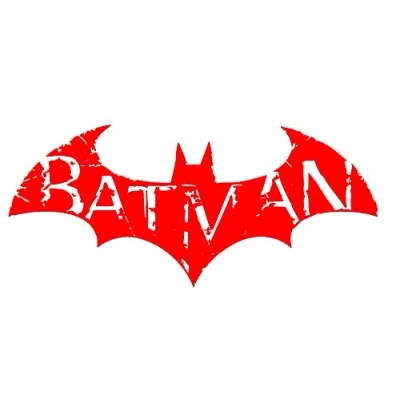 Image of PJ4U 20 x 7.5 CM Approx Batman Bumper Sticker Vinyl Car Decal Red