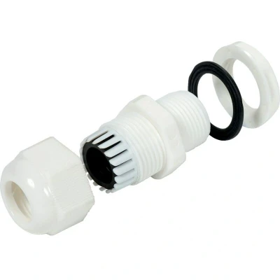 Image of HellermannTyton Cable Glands White Nylon, with M16 Thread, Pack of 10