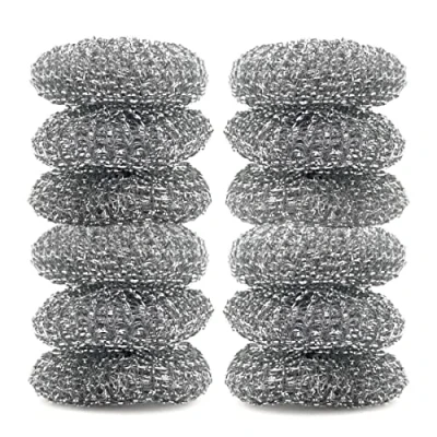 Image of D.RECT Steel Sponges 12x Dishwashing Ideal for Stainless Pot Cleaner