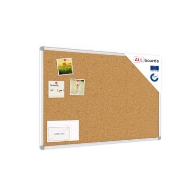 Image of ALLboards Cork Board with Aluminium Frame 90x60cm, Corkboard Bulletin Notice